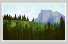 Deer in the Mountains
