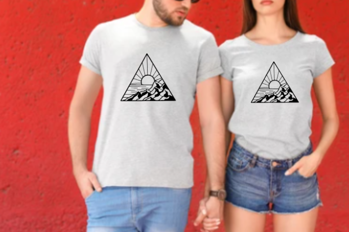 Triangle Mountain Scene - Image 3